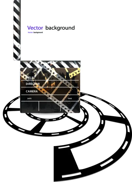Placa de palmas de filme de formato vetorial — Vetor de Stock