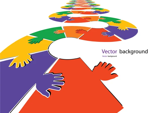 Puzzle manera color vector ilustración — Archivo Imágenes Vectoriales