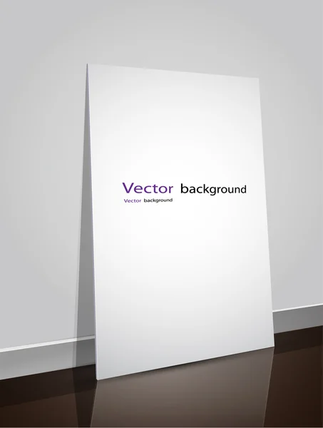 Mír z papíru na podlaze vektorové ilustrace — Stockový vektor