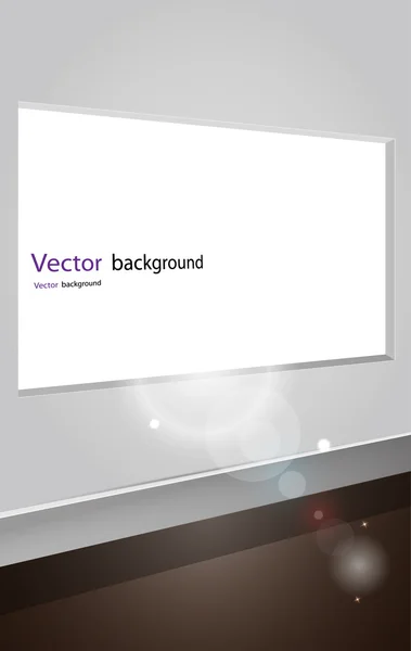 Otevřete okno svítí na podlaze — Stockový vektor