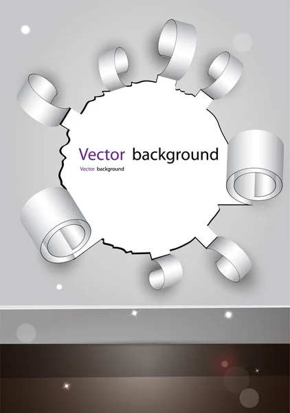 Torn wallpaper vector illustration — Stock Vector