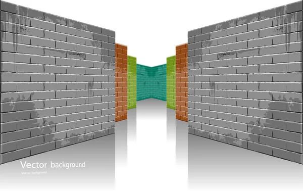 Vettore muro di mattoni — Vettoriale Stock