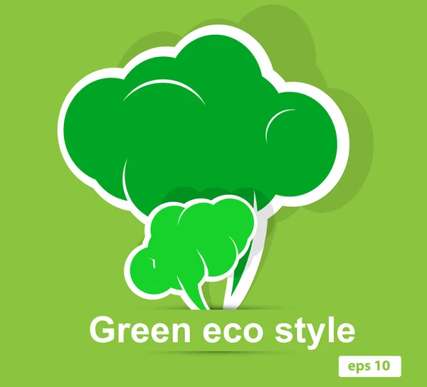 Estilo ecológico verde — Vetor de Stock