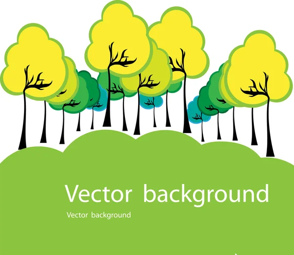 Stilizált fák — Stock Vector