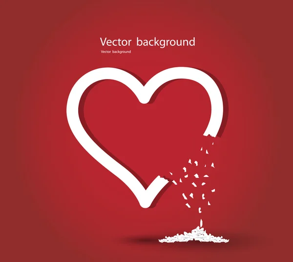 Formato vettoriale cuore — Vettoriale Stock