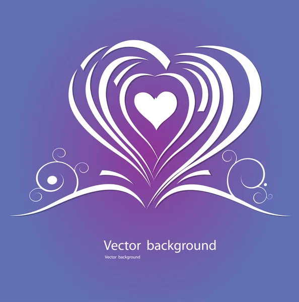 Hjärtat vektorformat — Stock vektor
