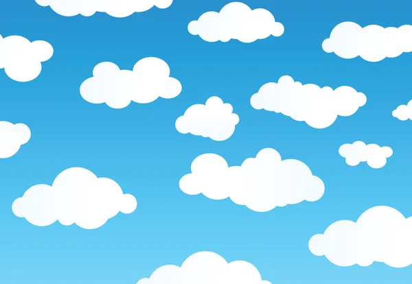 Nuvole dei cartoni animati — Vettoriale Stock