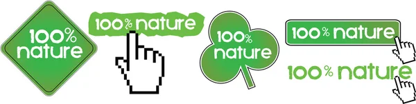 100% Natur — Stockvektor