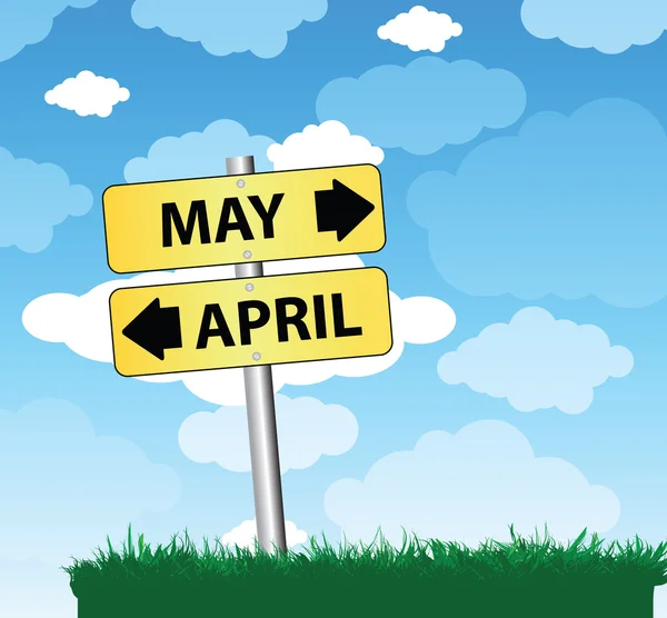 Mayıs Nisan x — Stok Vektör