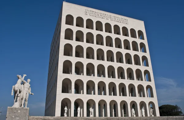 Vierkante colosseum Rome 1 — Stockfoto