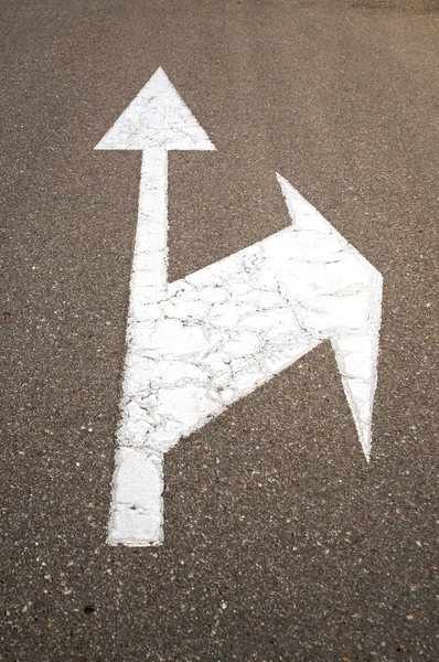 Arrows on asphalt — Stock Photo, Image
