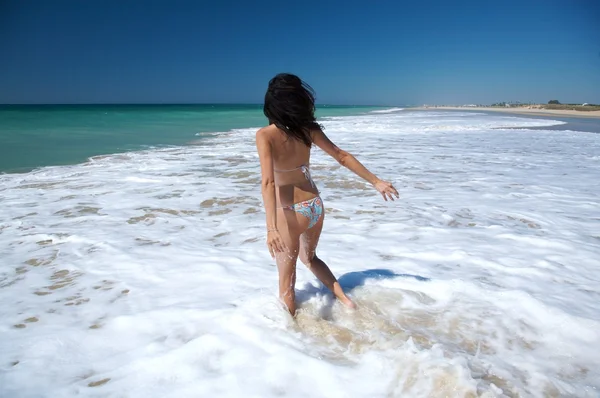 白い水の女性 — ストック写真