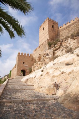 Entrance to Almeria castle clipart