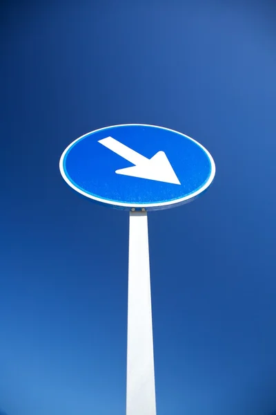 Direction blue signal — Stock Photo, Image