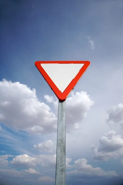 Give away traffic sign — Stock Photo, Image