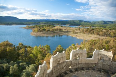 Granadilla lake from the castle clipart