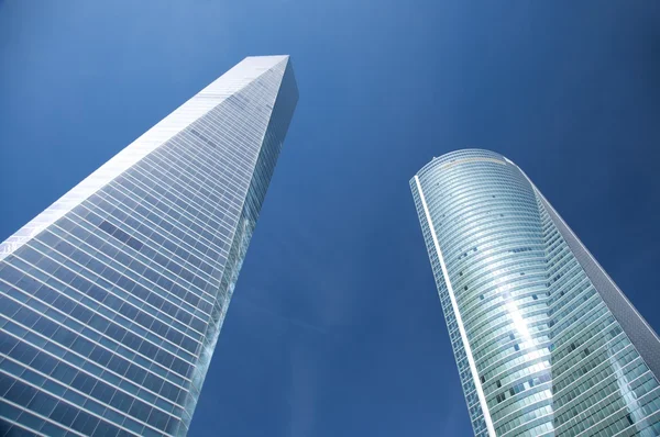 Crystal blue skyscrapers — Stock Photo, Image