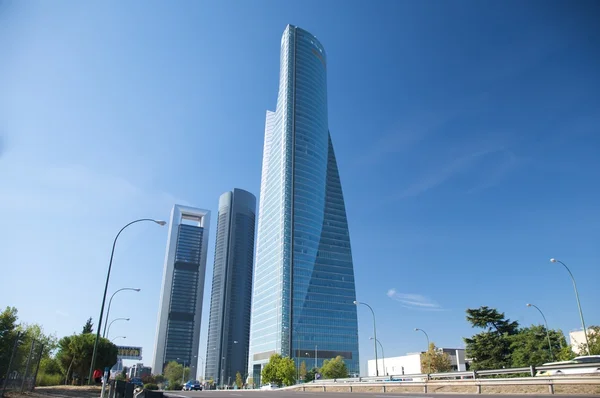 Castellana street skyscrapers — Stock Photo, Image