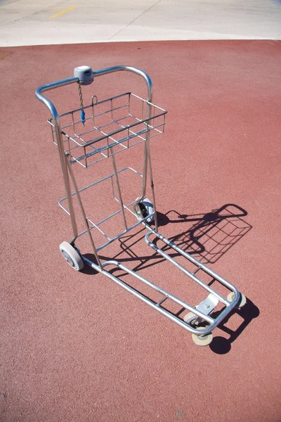 Empty luggage cart — Stock Photo, Image