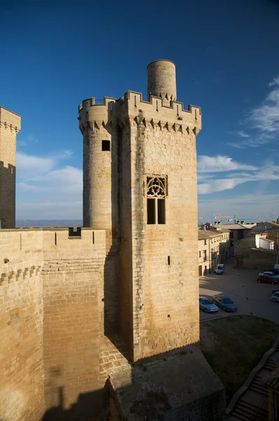 Castle olite tower — Stock Photo, Image