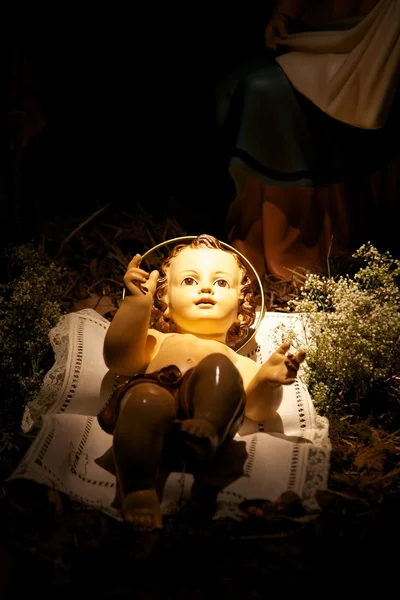 Jesus at the manger — Stock Photo, Image