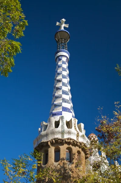 Dettagli di guell parco a Barcellona — Foto Stock
