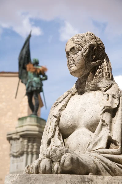 Kvinna staty utan näsa — Stockfoto