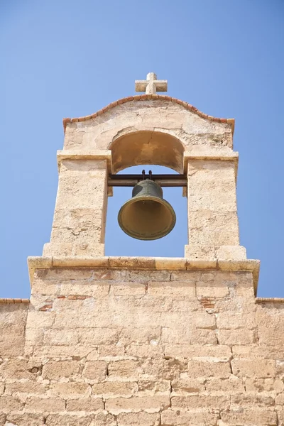 Sätta en klocka på almeria castle — Stockfoto