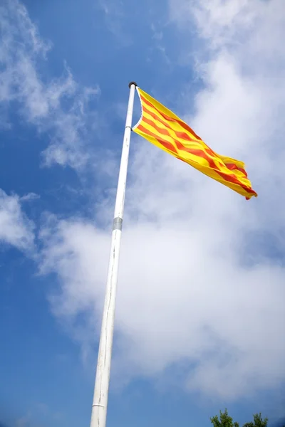 Bandiera catalana — Foto Stock