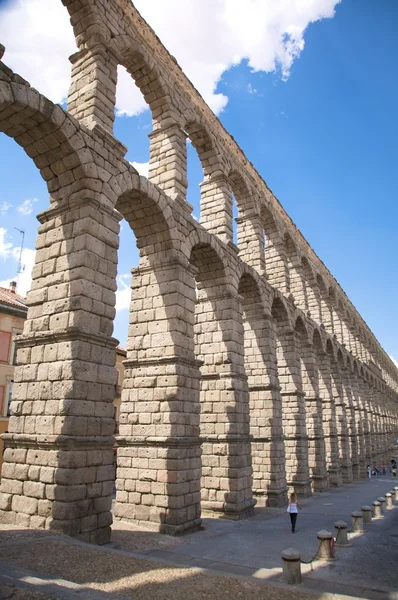 Segovia vízvezeték részletesen — Stock Fotó