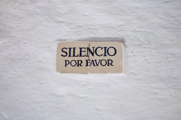 Silence please — Stock Photo, Image