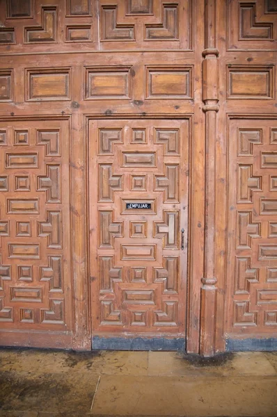 Знак толчка двери — стоковое фото