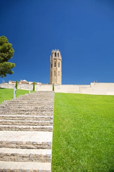 Escadas para a catedral de Lleida — Fotografia de Stock