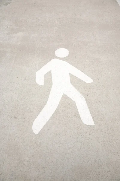 Fußgänger-Silhouette — Stockfoto