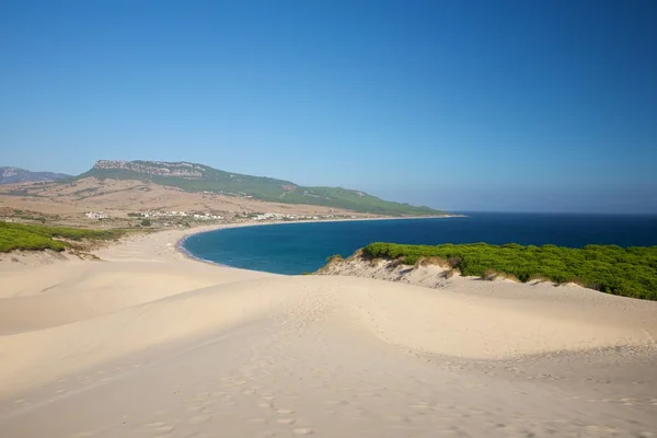 Sanddyner över bolonia beach — Stockfoto