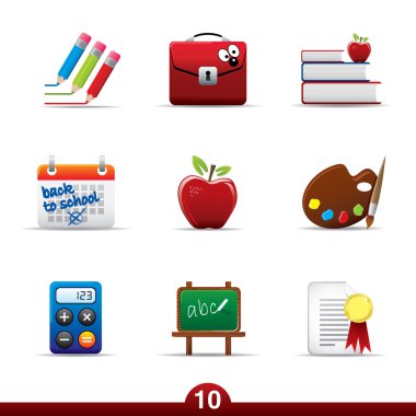 Education icons..series no.10 clipart