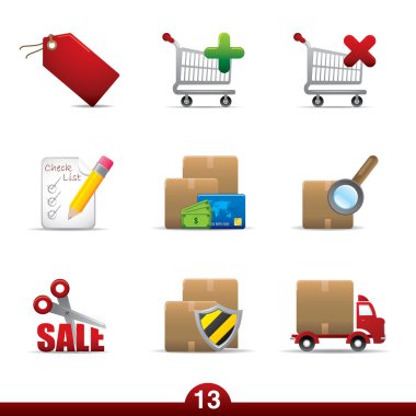 Shopping icons..series no.13 clipart