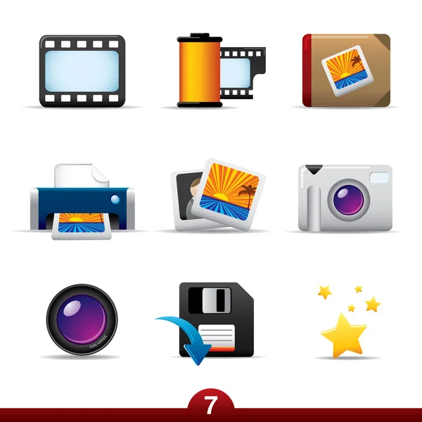 stock vector Photography icons..series no.7