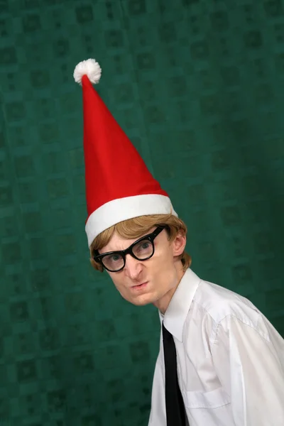 Lindo nerd de Navidad —  Fotos de Stock