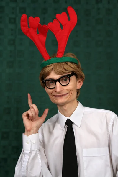 Carino Natale nerd — Foto Stock