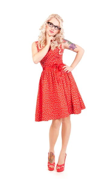 Pretty pin-up girl Stock Picture