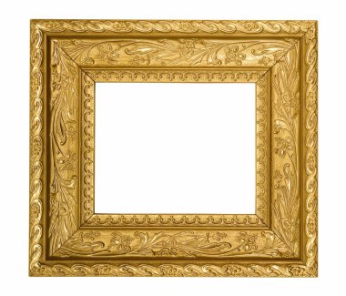 Vintage gold ornate frame clipart