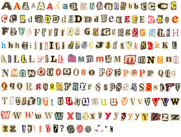 Kolorowy alfabet — Zdjęcie stockowe