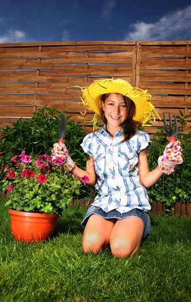 Jardinagem de verão — Fotografia de Stock
