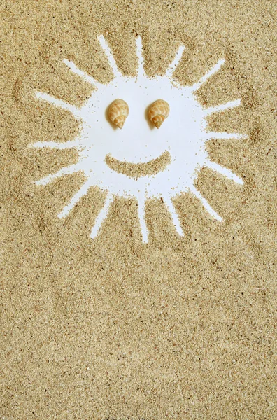 砂浜の太陽 — ストック写真