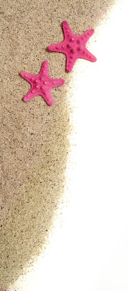 Морские звезды и песок — стоковое фото
