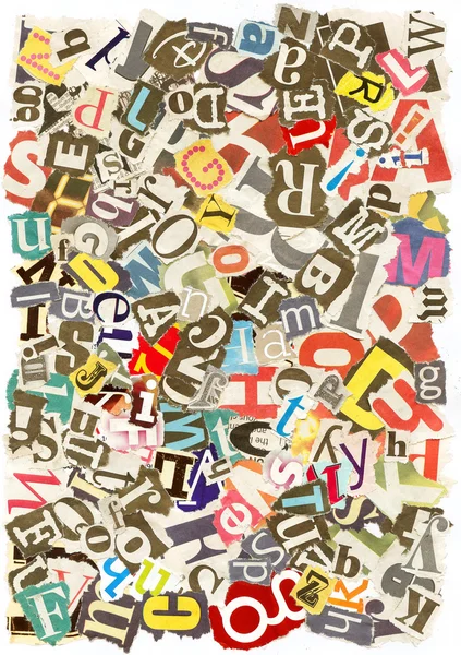 Fondo colorido con letras — Foto de Stock