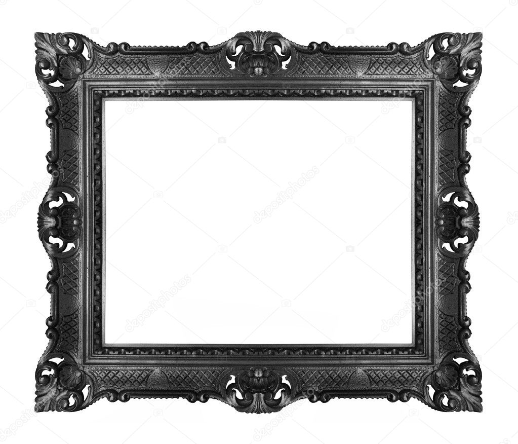 Silver ornate frame