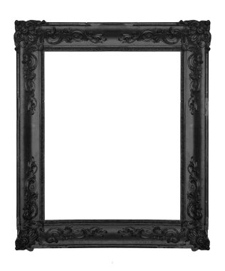 Black ornate frame clipart