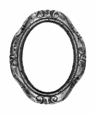 Silver vintage ornate frame clipart
